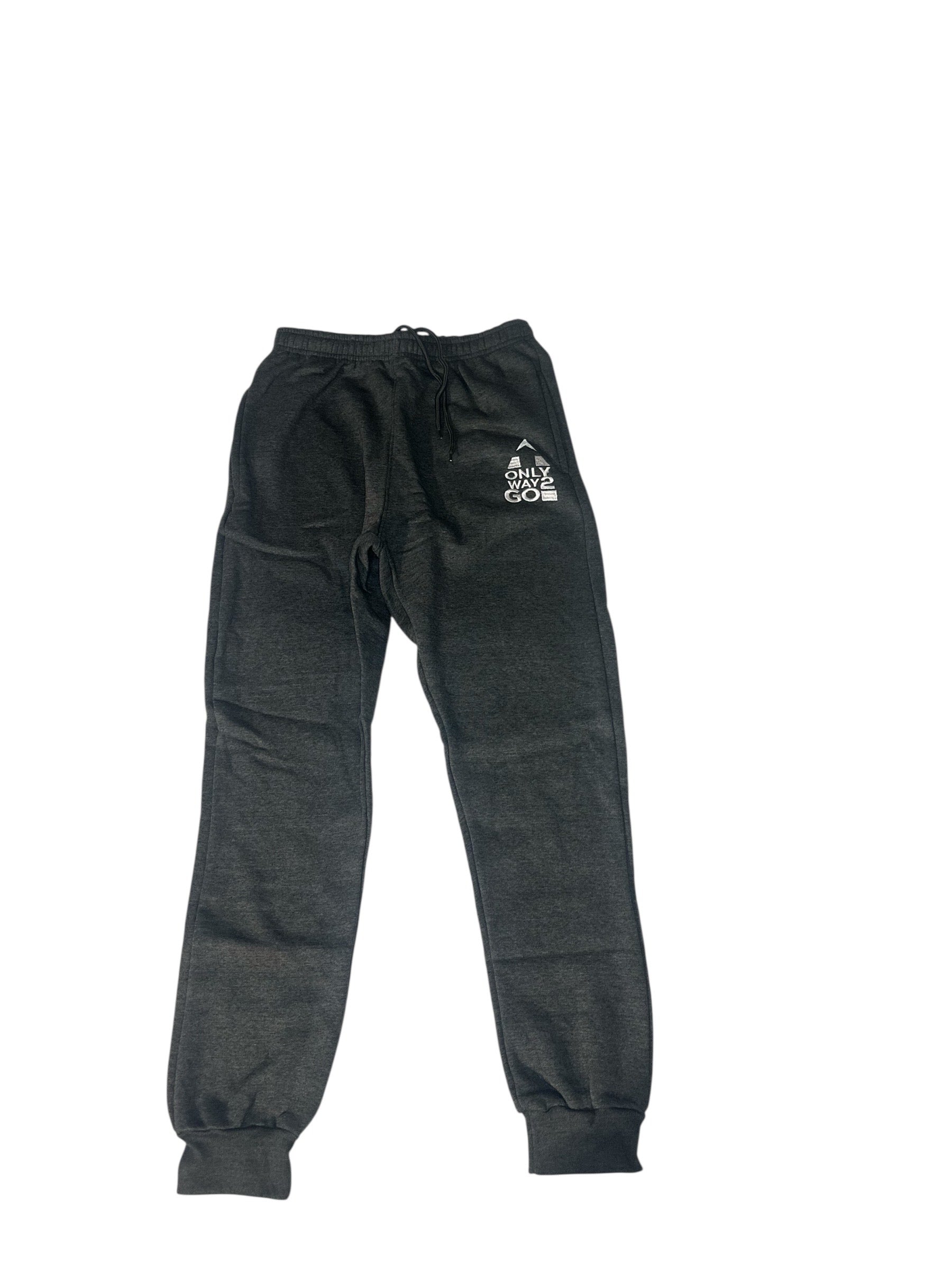 Grey Sweats w/ White Stitch logo