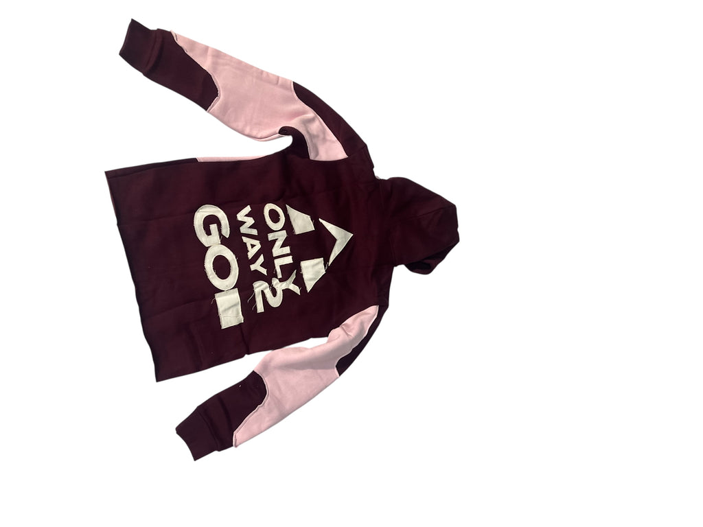Pink patch Hoodie