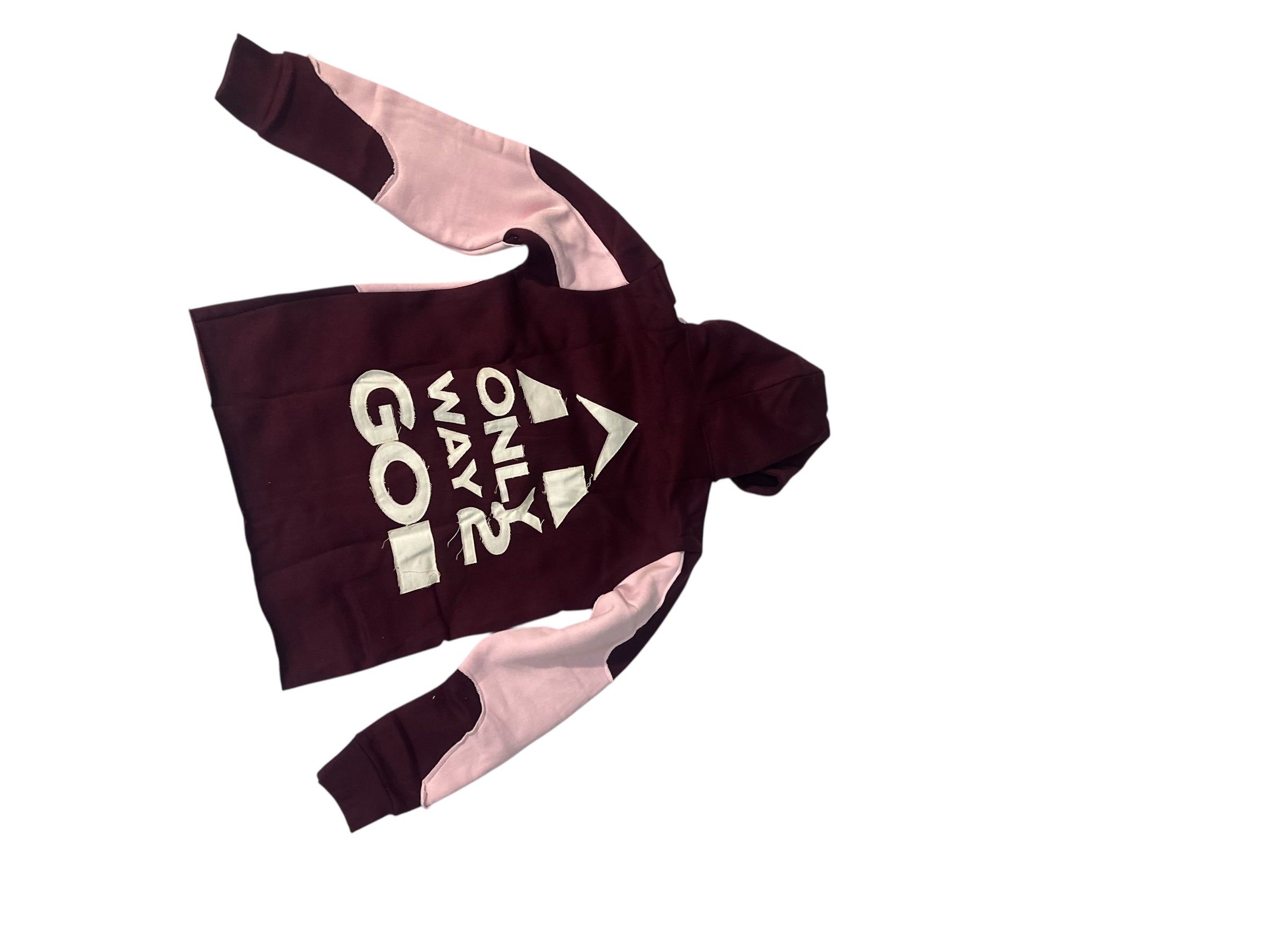 Pink patch Hoodie