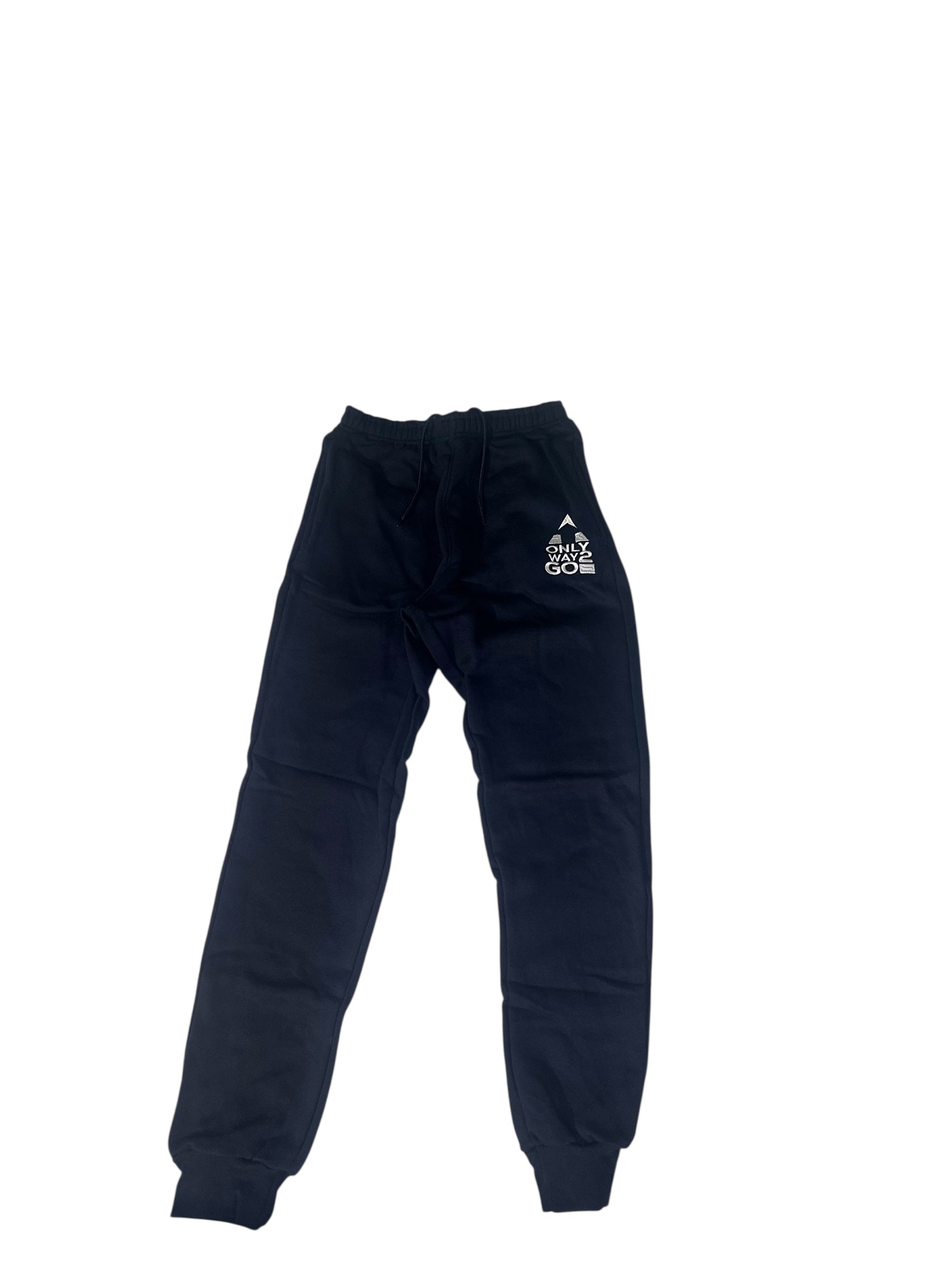 Blue Sweats w/ White Stitch logo